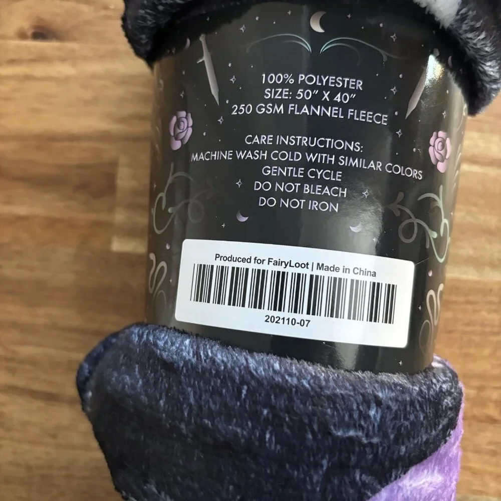 Kingdom Of The Wicked Kerri Maniscalco Blanket Owlcrate‎ New 50”x 40”
